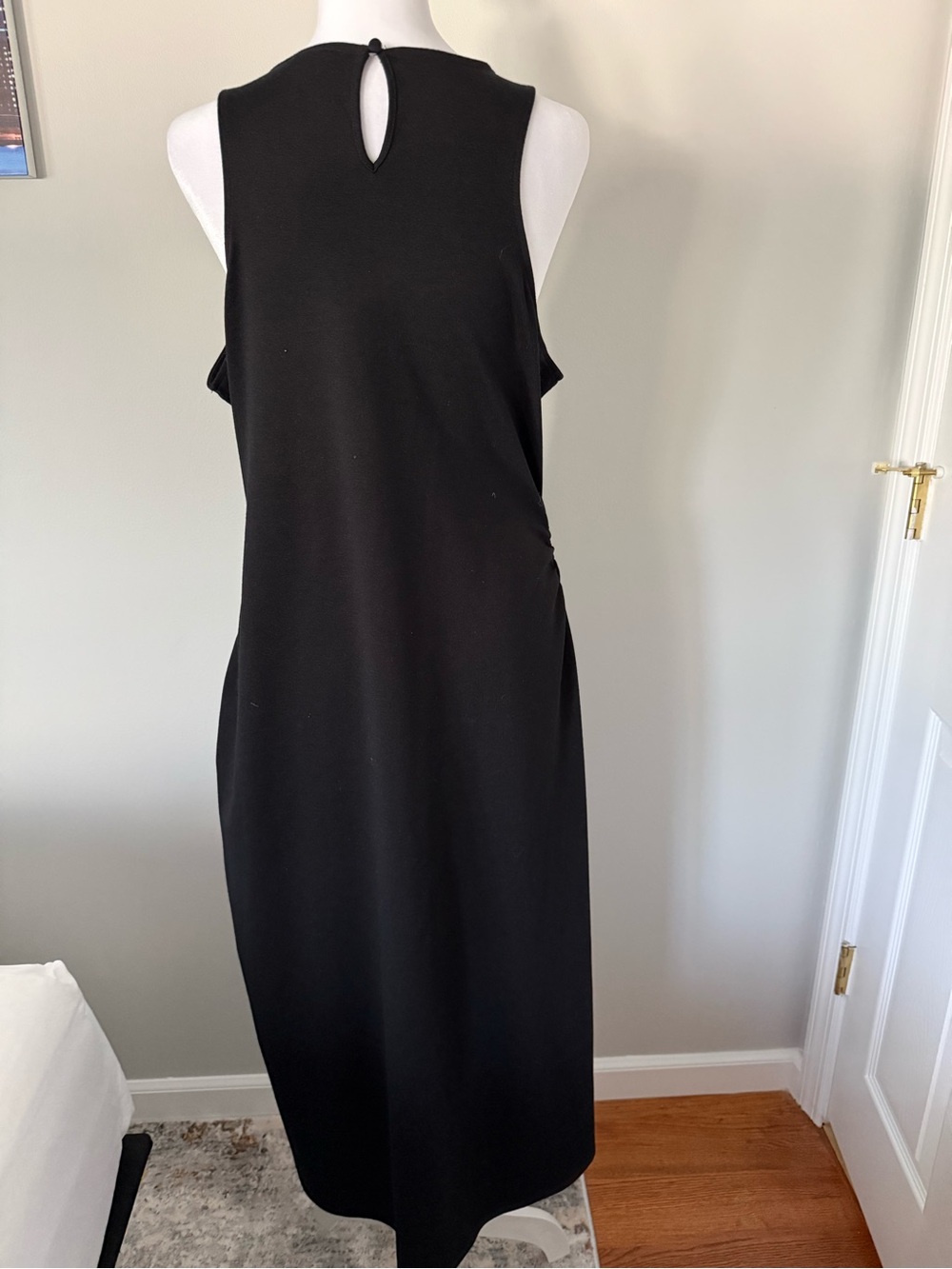 a new day Black Sleeveless Maxi Dress with Side Twist Size L - Picture 2 of 6